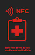 One preconfigured NFC card